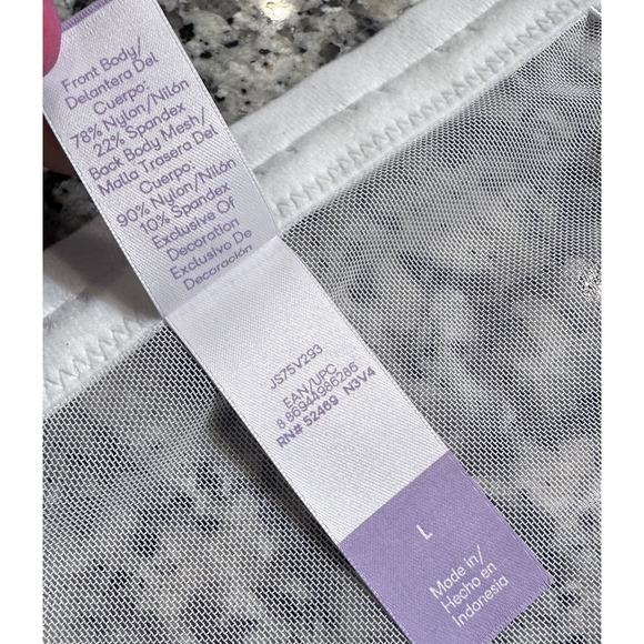 NWT Joyspun Sexy Satin Lace Unlined Cups Underwire Bustier White Size Large - Picture 8 of 12